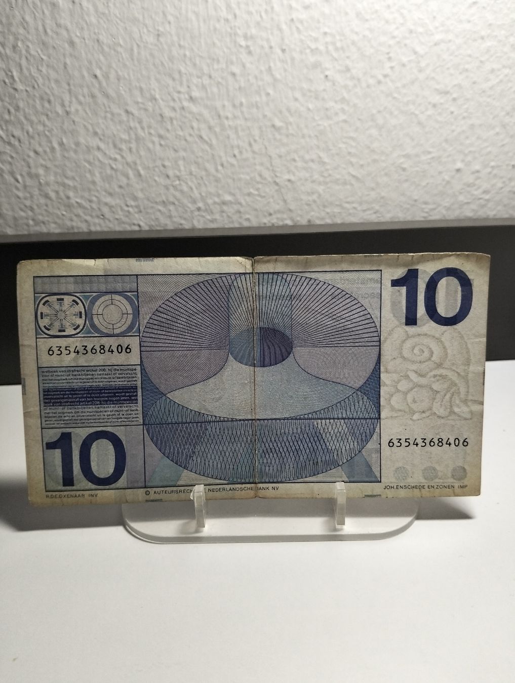 Banconote: Olanda 10 Gulden 1968 usato – Usato da Giubiasco venduto da Bjiorn 1