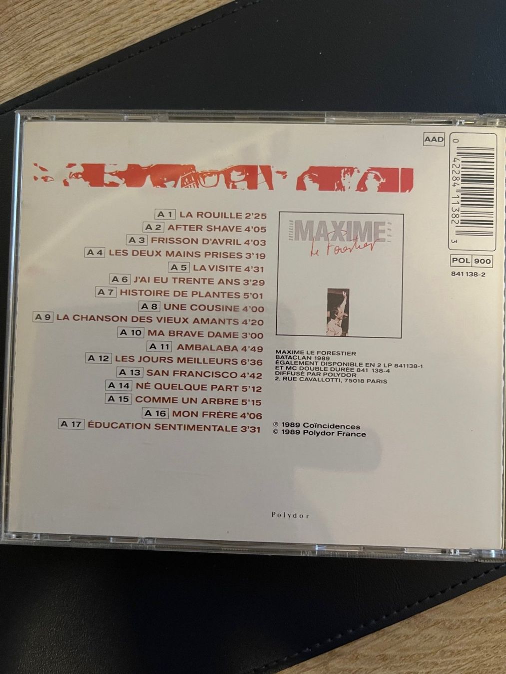 CD: Maxime Le Forestier - Bataclan 1989 – Usato da Versoix venduto da Jolicoeur71 1