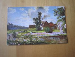 No 11 antike Postkarte Thema Dorf in der NATUR AB NUR 75 RP