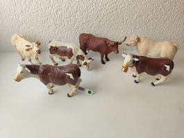 Papo Kühe Tiere Sammlung Bauernhof Kuhherde