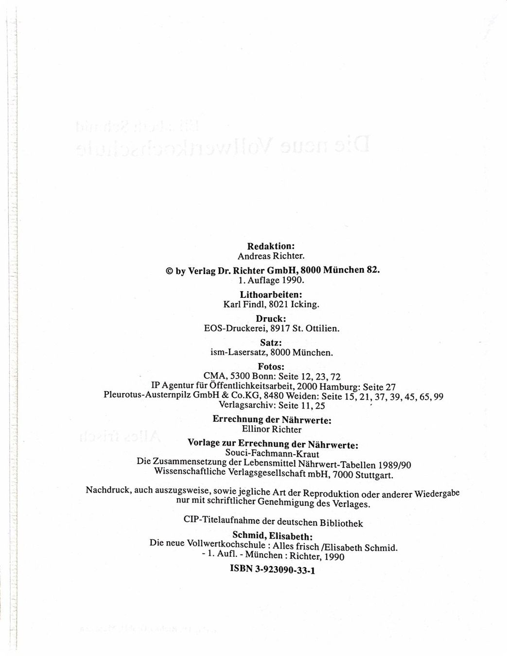 Libri: Die neue Vollwertkochschule - – Nuovo (secondo la descrizione) da Sarnen venduto da Livres 2