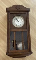 Antike Wanduhr, Nussbaum Holz, Vintage!
