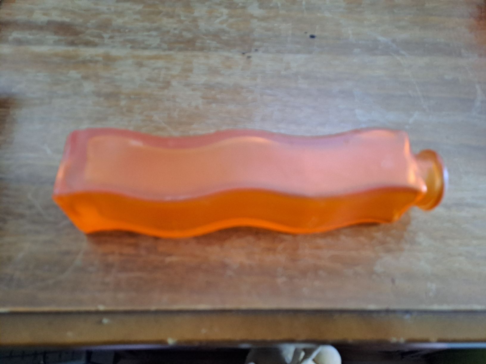 Verres: Glasvase Orange Wellendesign – D'occasion à Zürich par Schoebi19 4