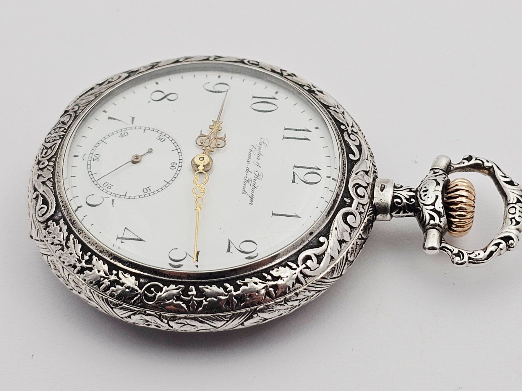 Orologi: Sandoz & Breitmeyer Taschenuhr 900 Silber – Usato da Bassersdorf venduto da AnkerWatch 4