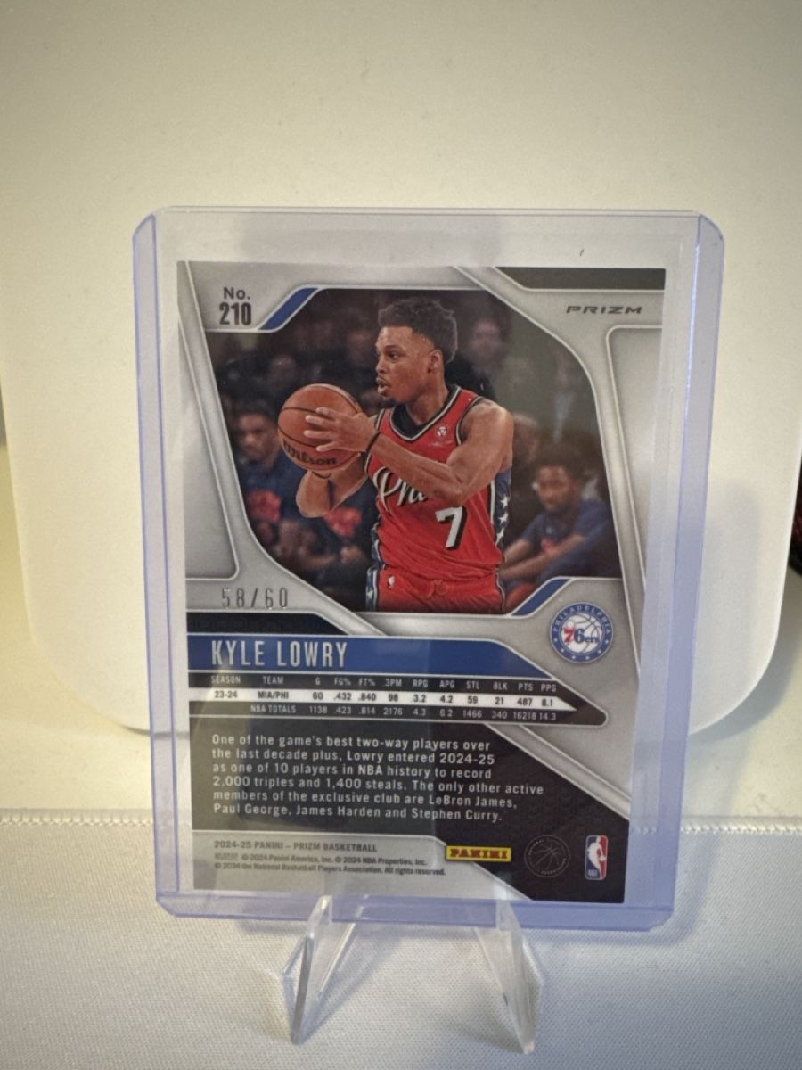 Panini Carte collezionabili: Kyle Lowry Panini Prizm Orange 58/60 – Usato da Dulliken venduto da alpi.cards 1