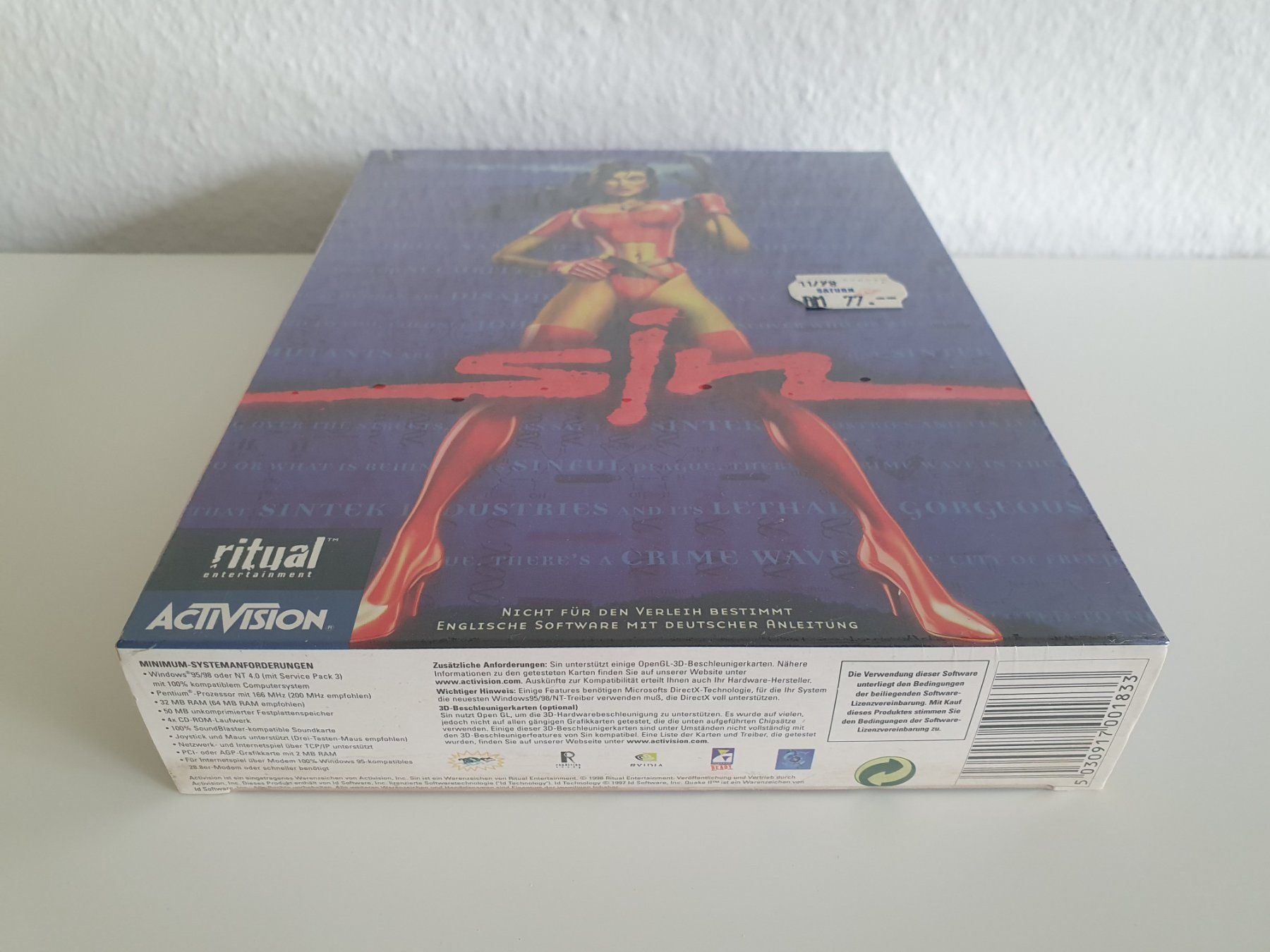 Spiele: PC Game SiN (1998) Big Box neu / verschweisst – Neu und originalverpackt aus Greifensee von perfectioN88 3