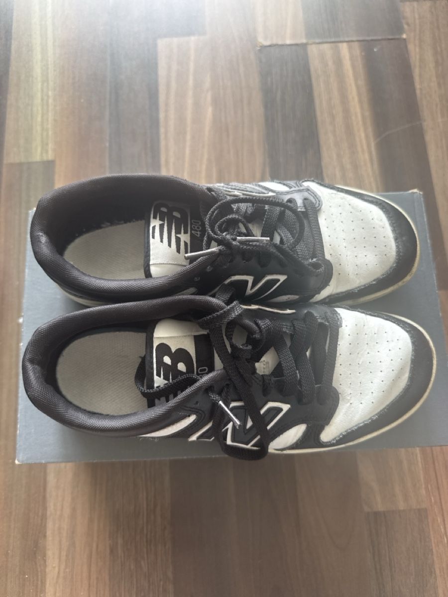 New Balance Scarpe da uomo: Baskets New Balance 480 noires et blanches, taille 42 – Usato da Chêne-Bougeries venduto da yoanmamane 1