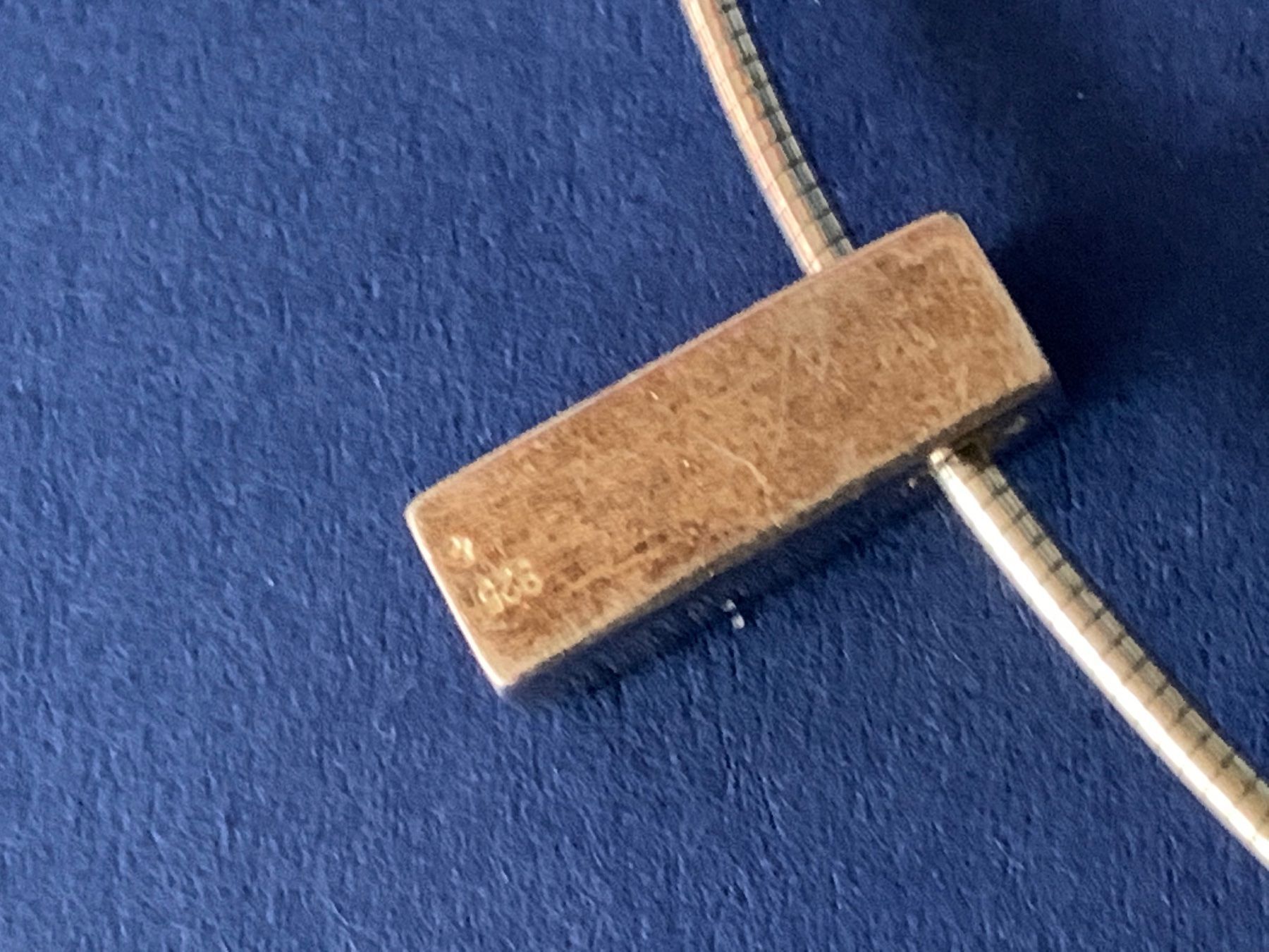 Catenine: Schlangenkette mit 4 blauen steinen – Usato da Dittingen venduto da Bijoubelle 3