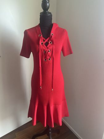Michael Kors red knit dress - size L