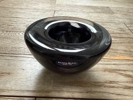 Kosta Boda Kerzenhalter schwarzes Glas