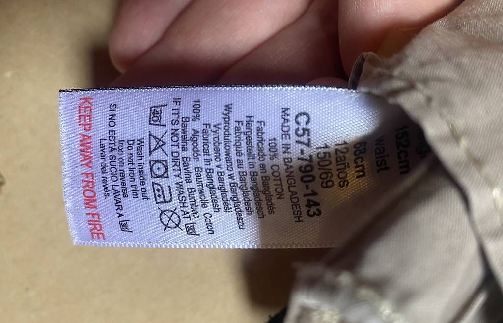 Pantaloni: Pantalon été beige sable 152 cm coton – Usato da Vevey venduto da Raymonde_J 2