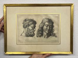 Raffael (nach). Nicolas Pigné. Zorn und Sanftmut, Stich