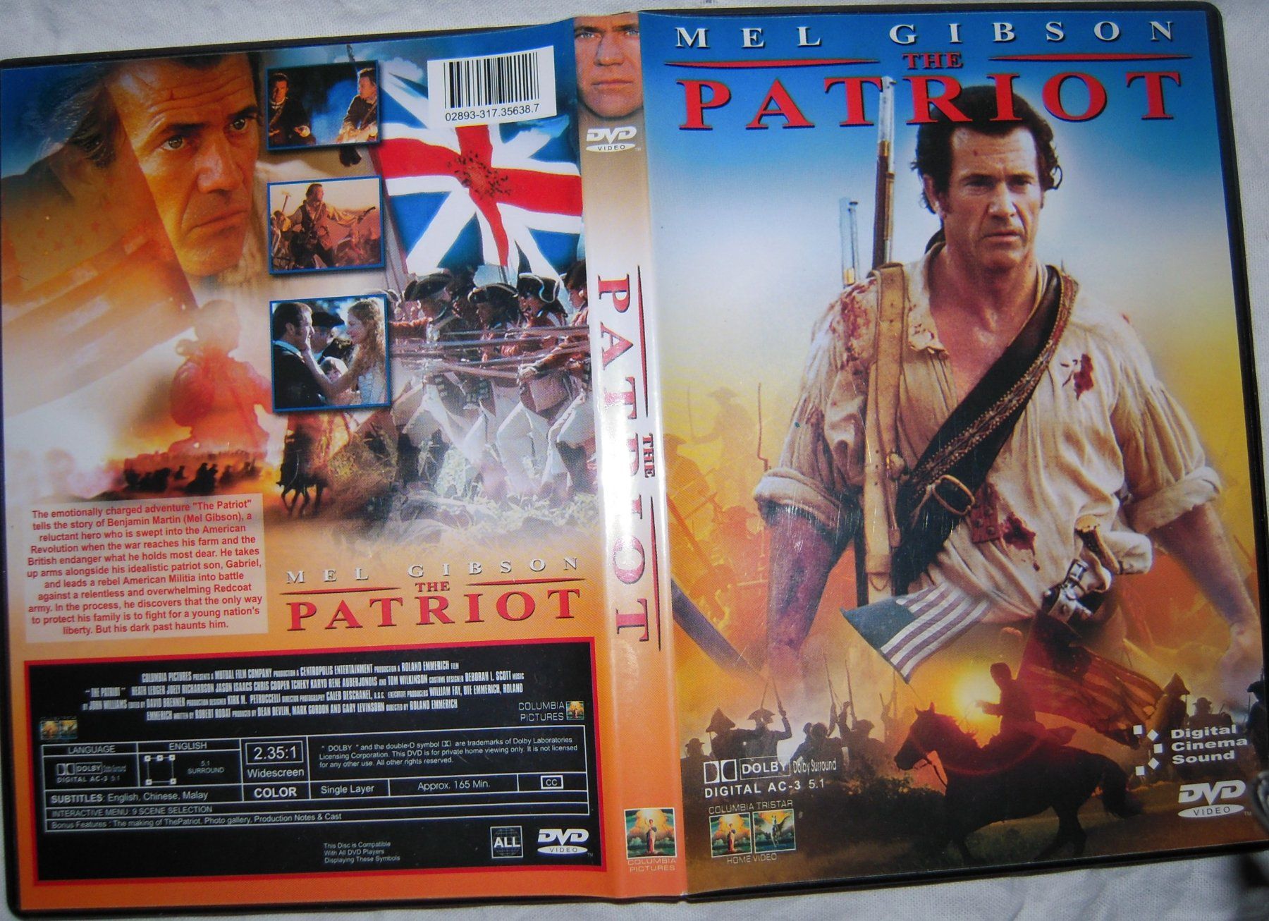 Alle DVDs: DVD THE PATRIOT – Gebraucht aus Heimberg von Rockenrol
