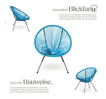 Acapulco Stuhl 2er Set türkis, neuwertig, Balkon Sommer 🌞💺