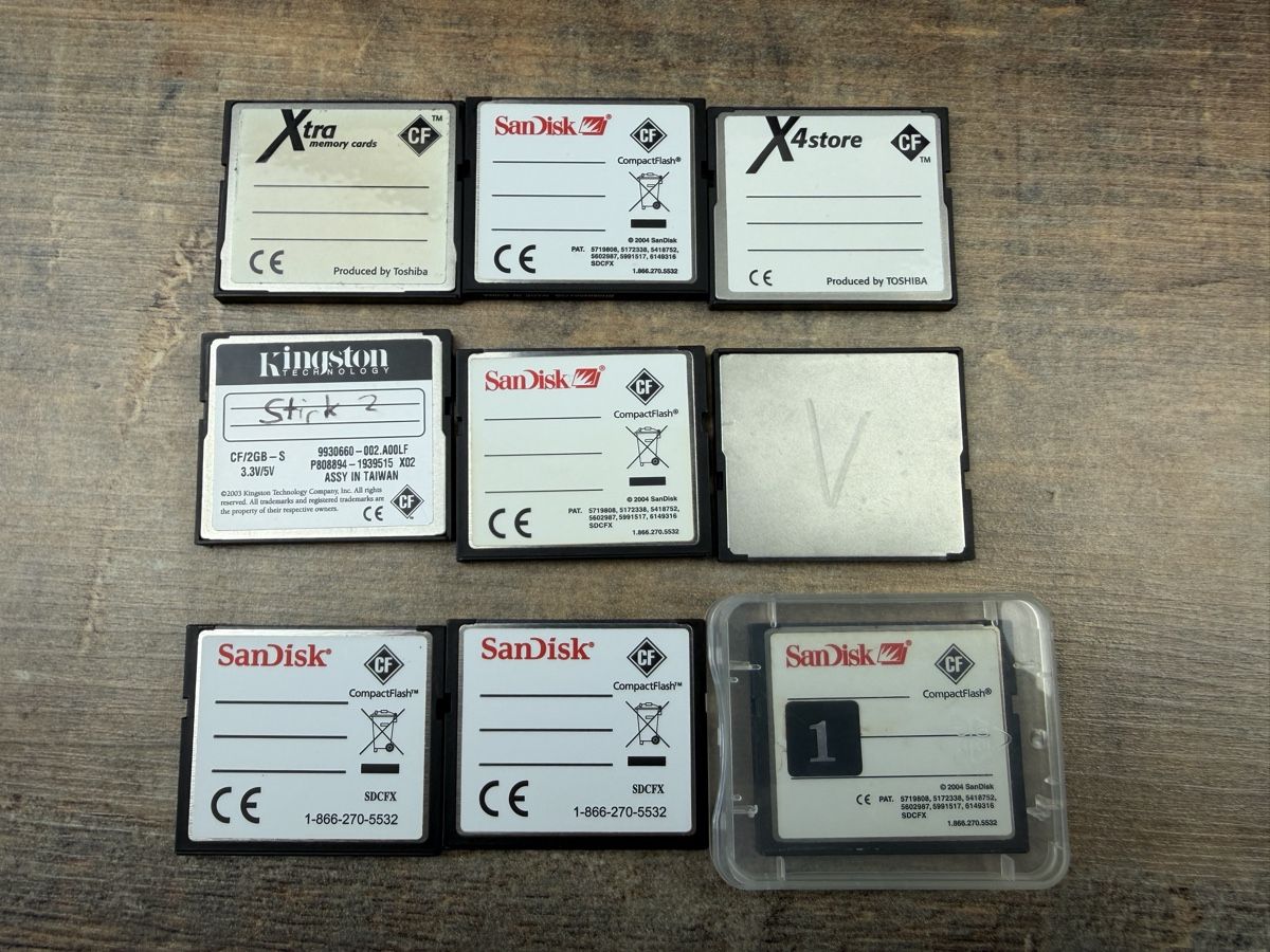 Speicherkarten: Diverse CompactFlash Speicherkarten set Konvolut  – Gebraucht aus Hallau von R.R.91 1