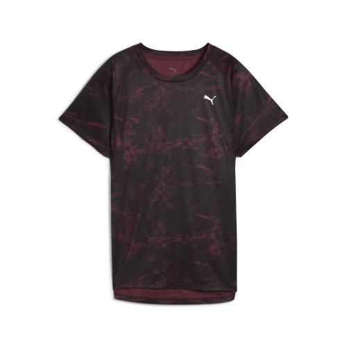 Puma T-shirt: Puma W Run Velocity AOP Tee - ruby shimmer (Grösse: L) – Nuovo e nell'imballaggio originale da St. Gallen venduto da sportglobe