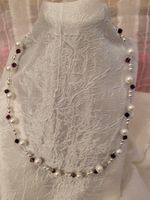 Handgefertigte Halskette aus Glasperlen&swarovski perlen