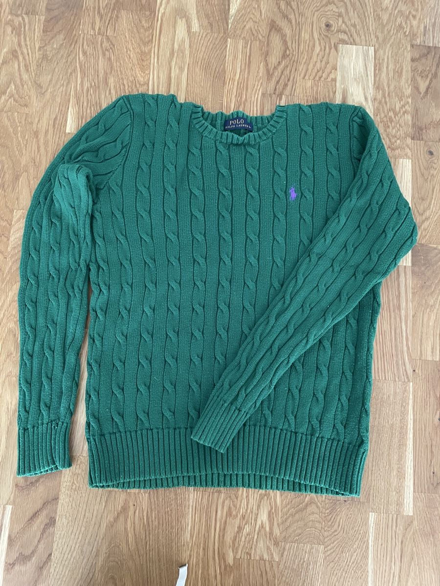 Ralph Lauren Maglioni & Felpe: Ralph Lauren Cable Knit Pullover, grün, Grösse M – Usato da Rorbas venduto da naama777