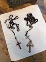 2 Rosenkranz mit Kreuzen antik