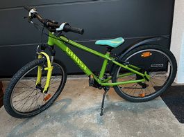 Kindervelo 24" Ghost grün 24Gänge
