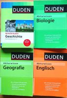 Duden Bücher (Geschichte, Biologie, Geo, Englisch)für Matura