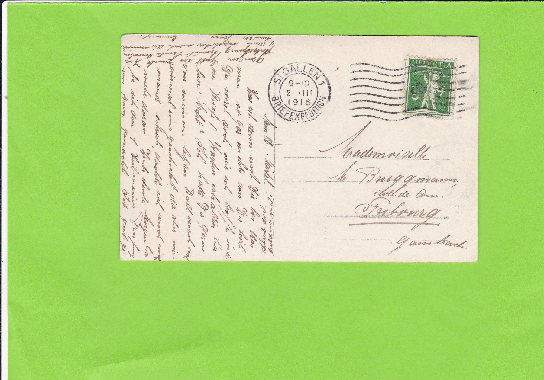Cartoline postali: Winterlandschaft ab St. Gallen – Usato da St. Peterzell venduto da neckertal 1
