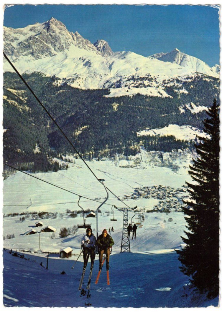 Cartoline postali: Savognin - Sessellift – Usato da Binningen venduto da Mountainrider