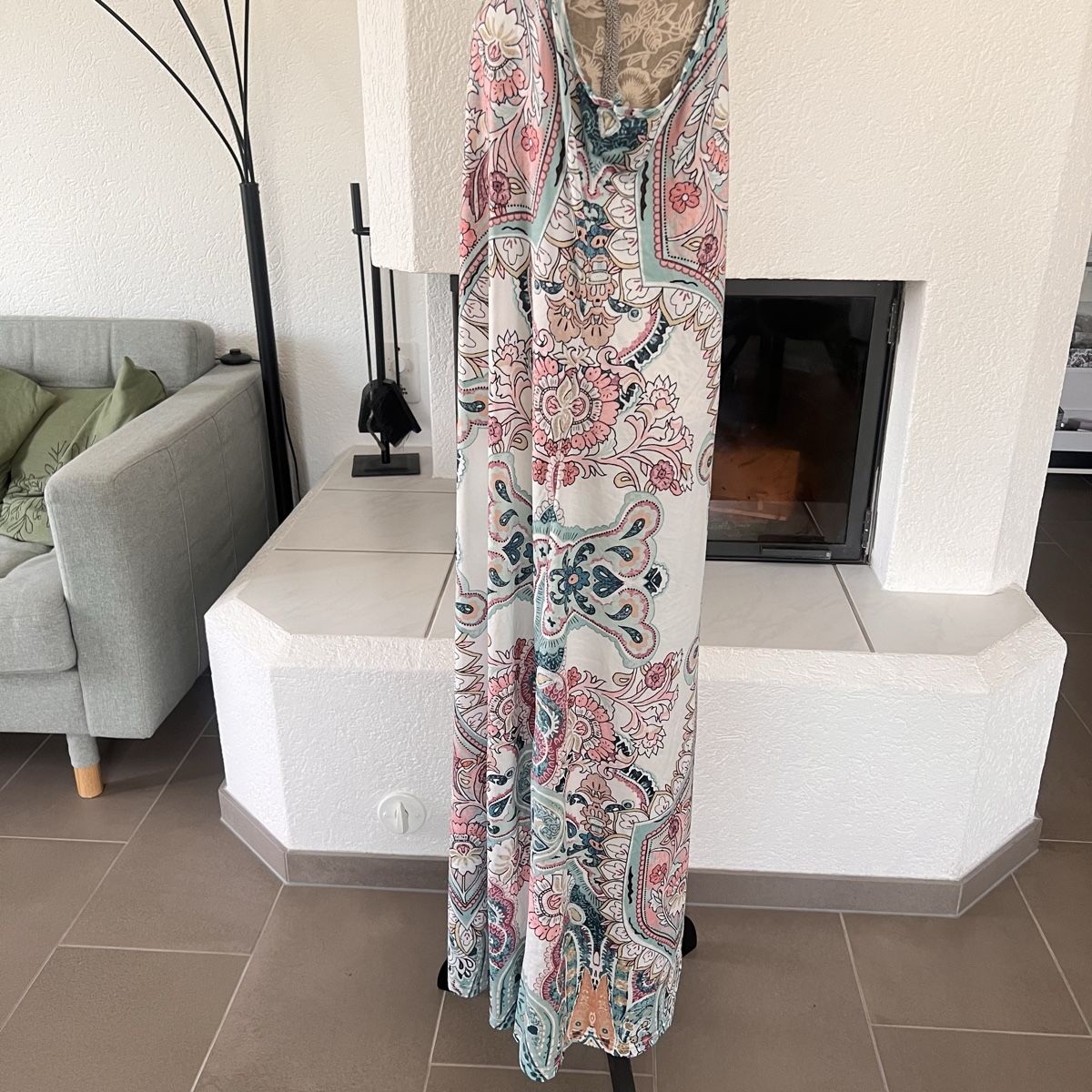 Kleider: Maxikleid mit Blumenprint Gr. XL – Neu (gemäss Beschreibung) aus Seon von Sunny-Schmuck78 1