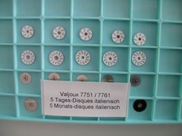 VALJOUX 7751/7761: je 5 Tages- + Monats-Disques