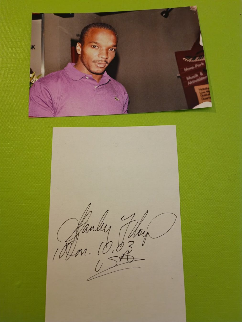 Autographes: Stanley Floyd - Leichtathletik - handsigniert – D'occasion à Menziken par Artographs