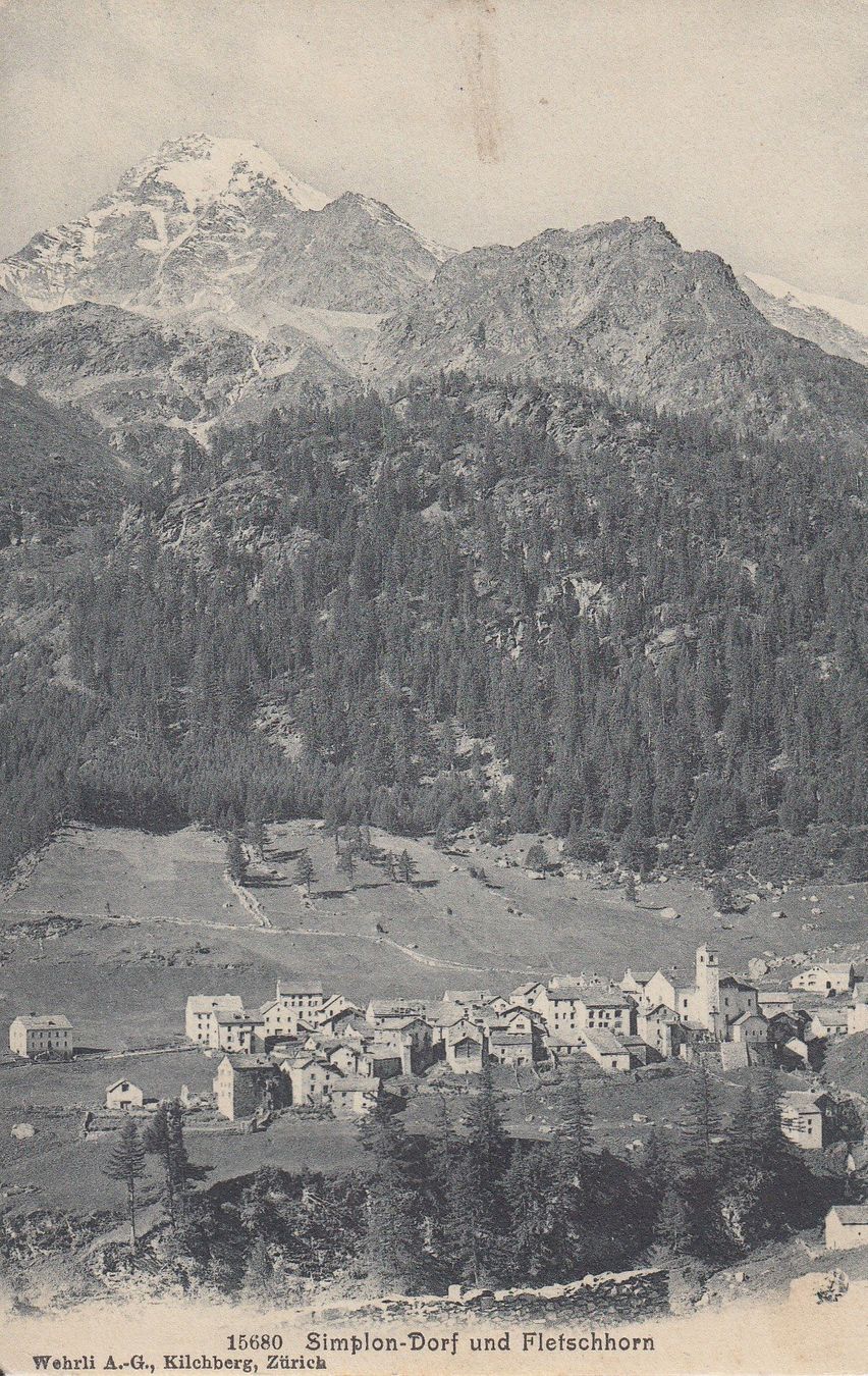 Ansichtskarten: Simplon - Dorf  VS   -   4  diverse Karten – Gebraucht aus Brig von Valcards54 3
