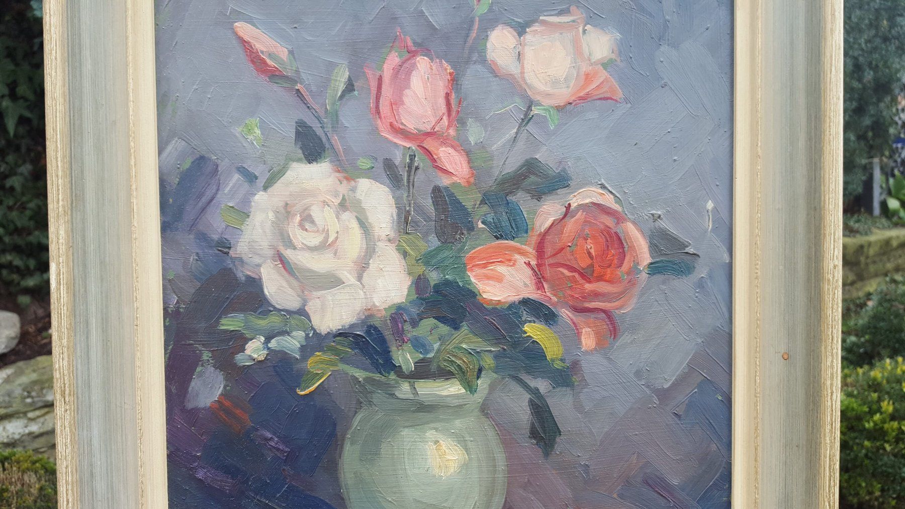 Gemälde: Blumenstillleben mit Rosen, Roca Freixa - TOP – Gebraucht aus Dietlikon von Justus4 3