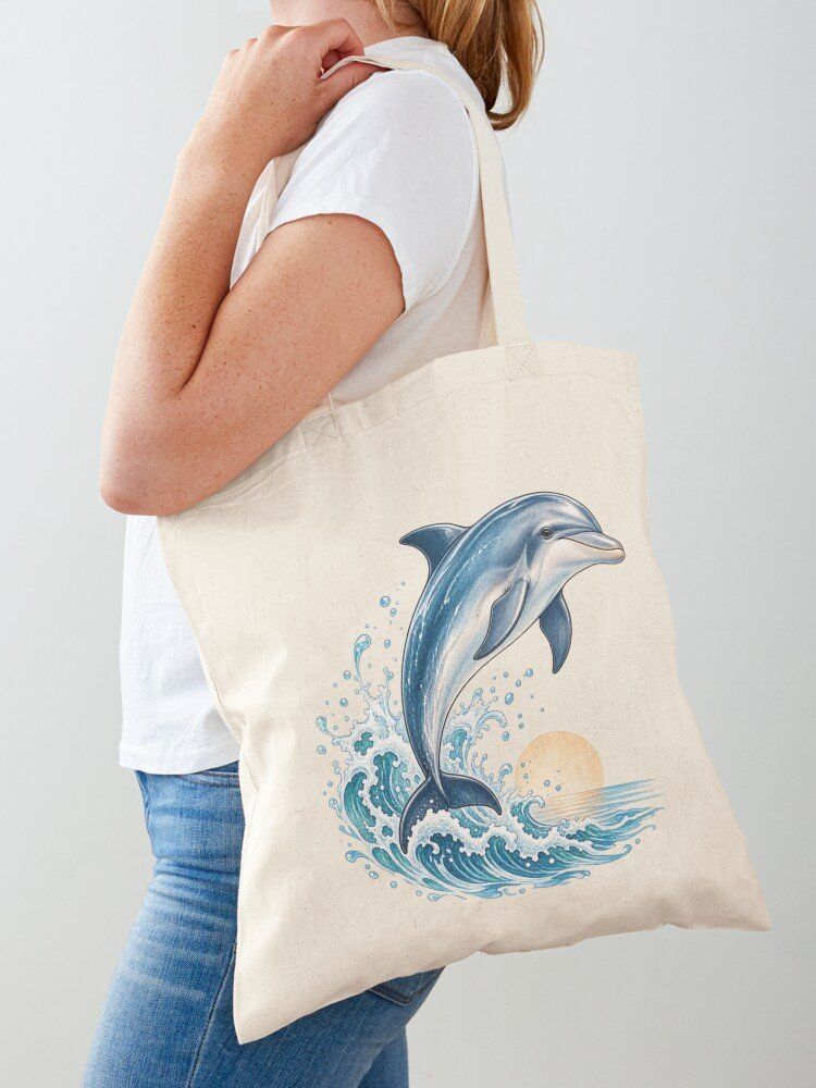 Borse: Stofftasche - Delfin - inkl. Versand – Nuovo e nell'imballaggio originale da Basel venduto da Kunterbunt12 1