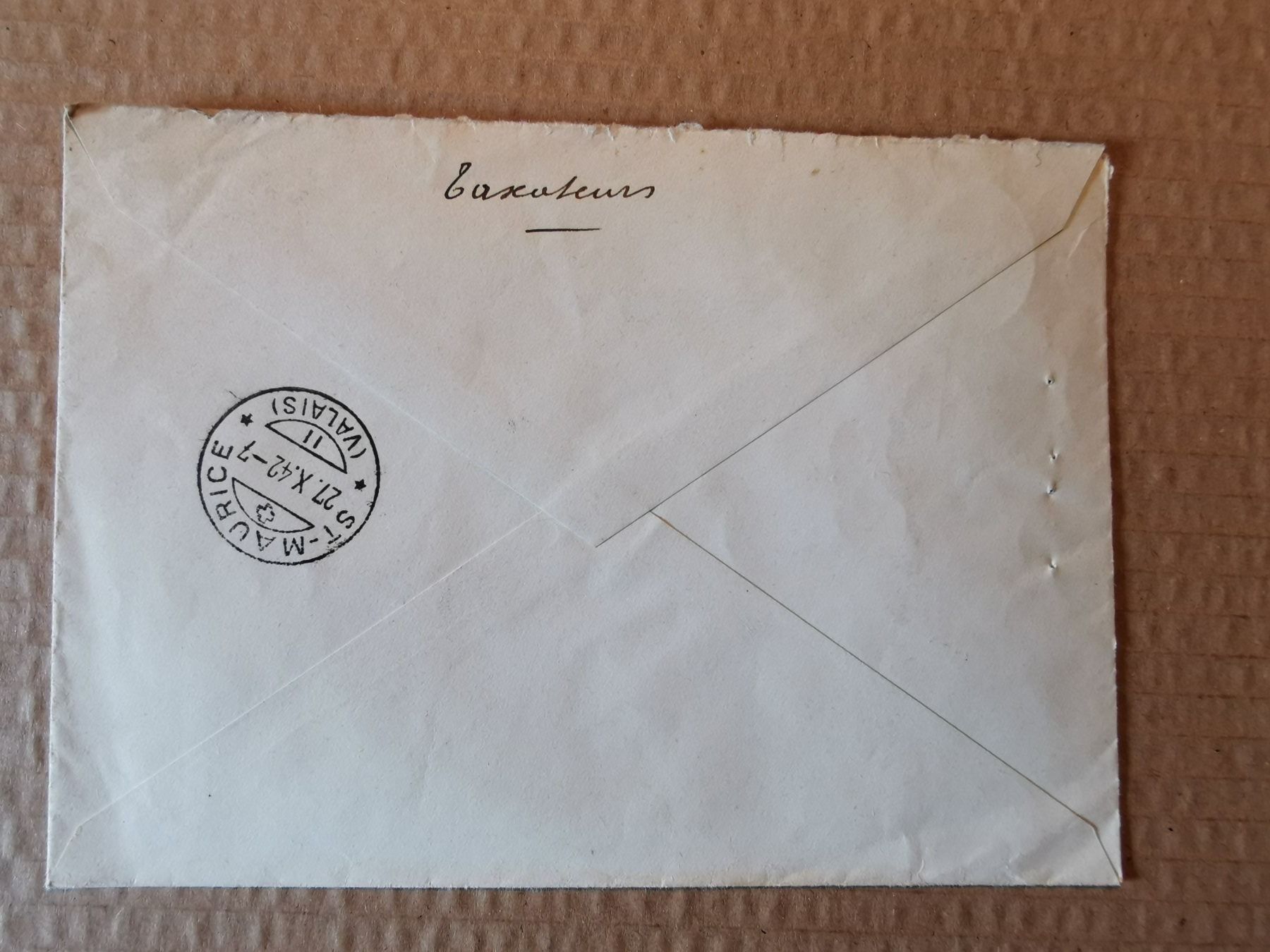 Tutti i francobolli: Enveloppe timbrée 26.X.1942 – Usato da Pailly venduto da jme99 1