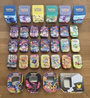 Set aus leeren Pokemon mini Tins & stapelbare Tins / Boxen
