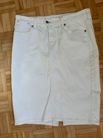 LEVIS Jeans Rock weiss NEU - US 12 - 44 - XL 5-Pocket Denim