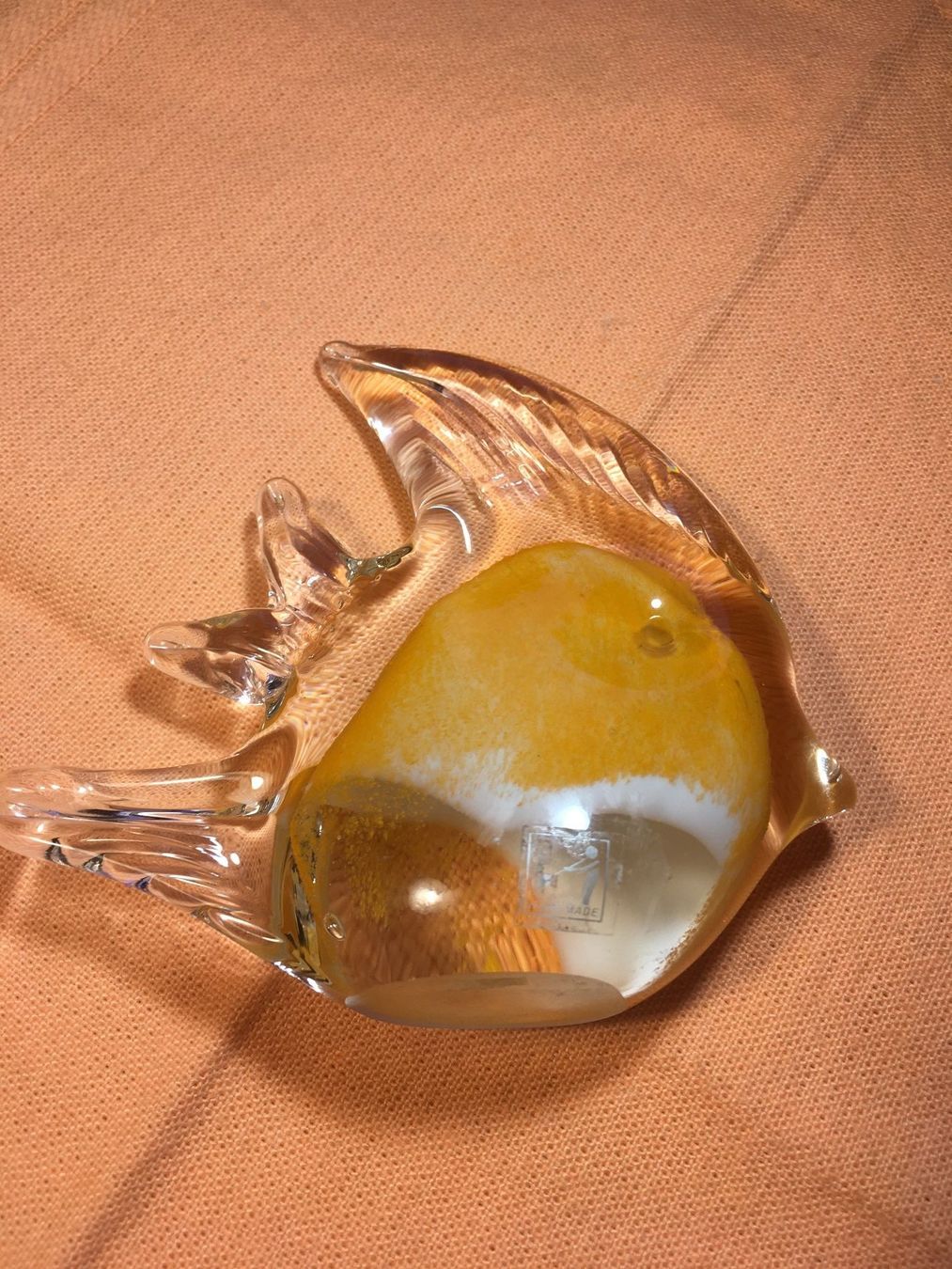 Tutte le decorazioni: Fisch, Glas, orange-weiss, Handarbeit – Usato da Zürich venduto da ancillaschmidhauser 4