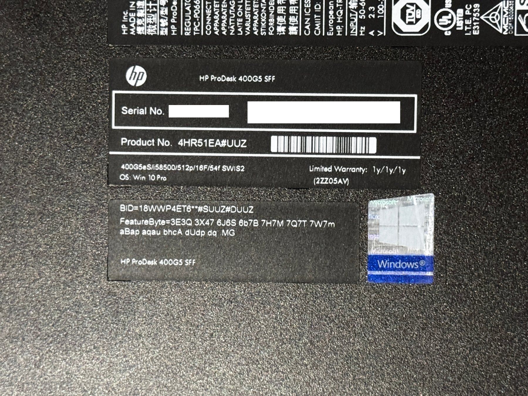 Hewlett Packard PC: HP ProDesk 400 G5 SFF – Usato da Flawil venduto da lightstorm77 5