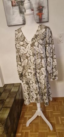 Marc O'Polo Kleid Gr. 40 grün/weiss Blumenkleid Herbst