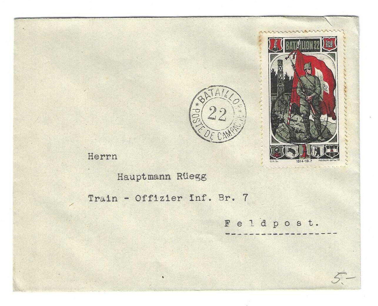 Tutti i francobolli: 2. Division Nr. 36/1 auf Feldpost-Brief, 1917 – Usato da Weinfelden venduto da Fortuno