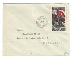 2. Division Nr. 36/1 auf Feldpost-Brief, 1917
