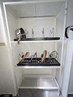 Regal aus Metall weiss