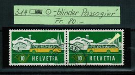 314 - Pf. "blinder Passagier" gestempelt