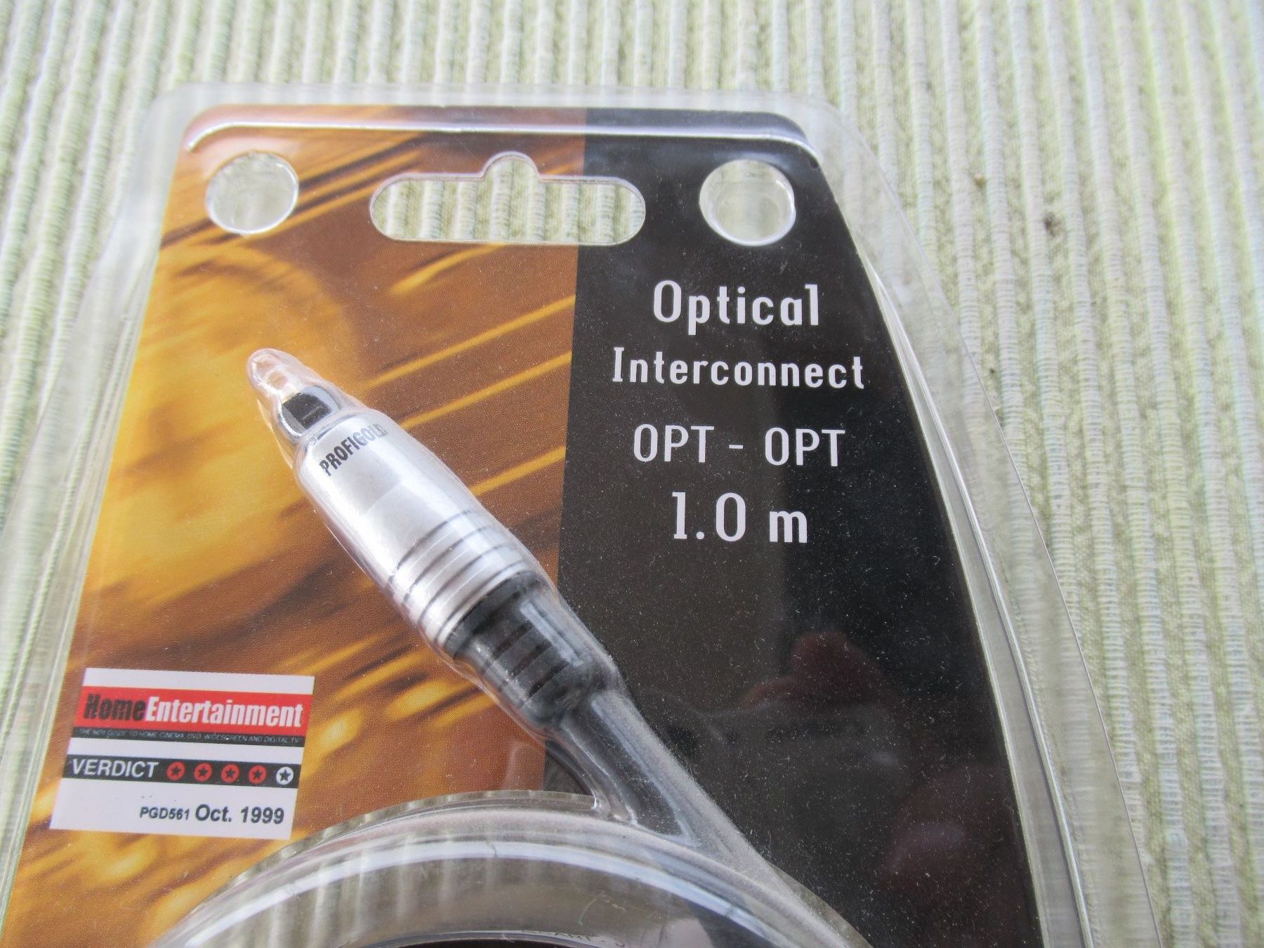 Profigold Kabel: Profigold 2 X Toslink Optical Digital Cable PGD561, 1 m – Neu und originalverpackt aus Obergösgen von cairn 1