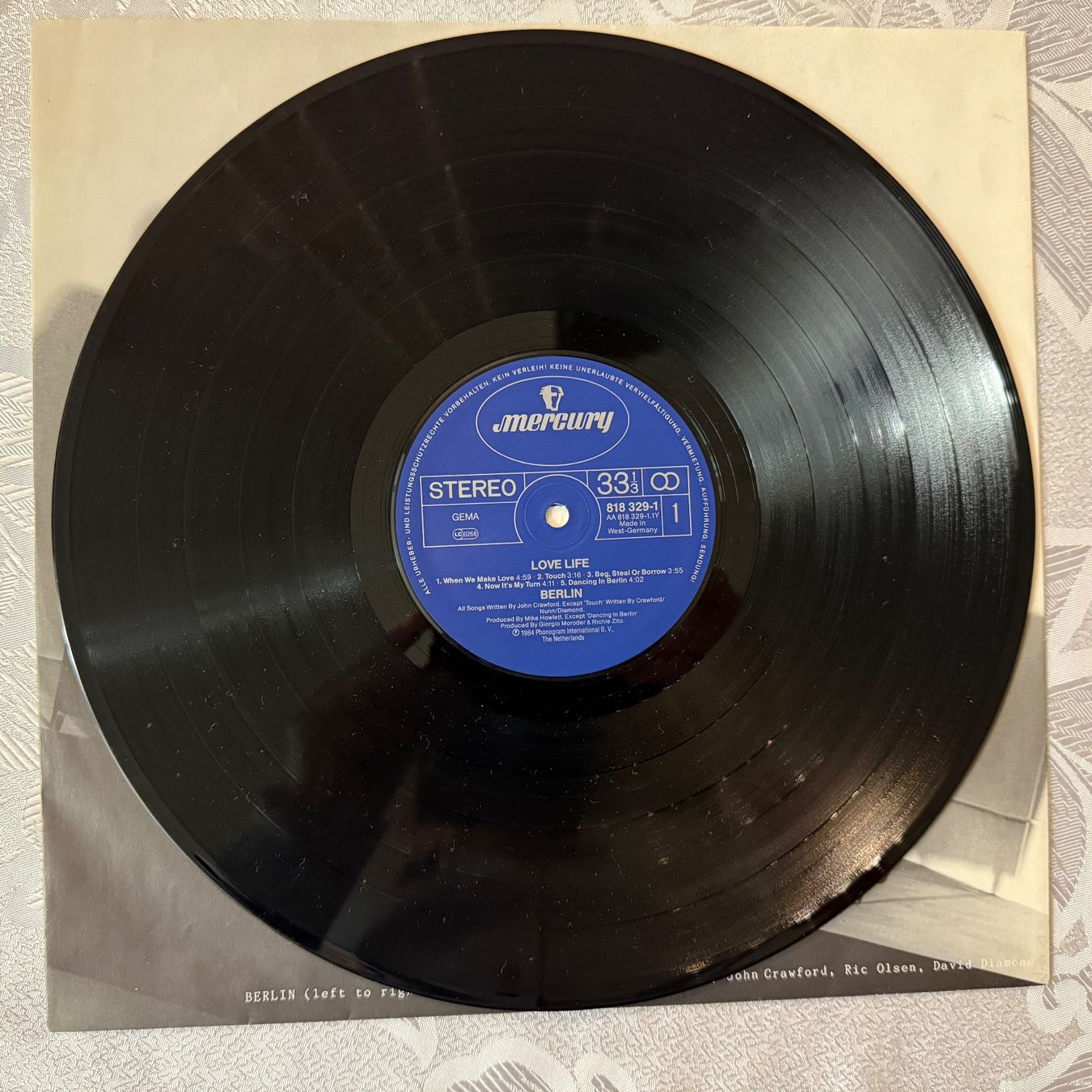 Schallplatten: BERLIN - LOVE LIFE – Gebraucht aus Zürich von fehlton 2