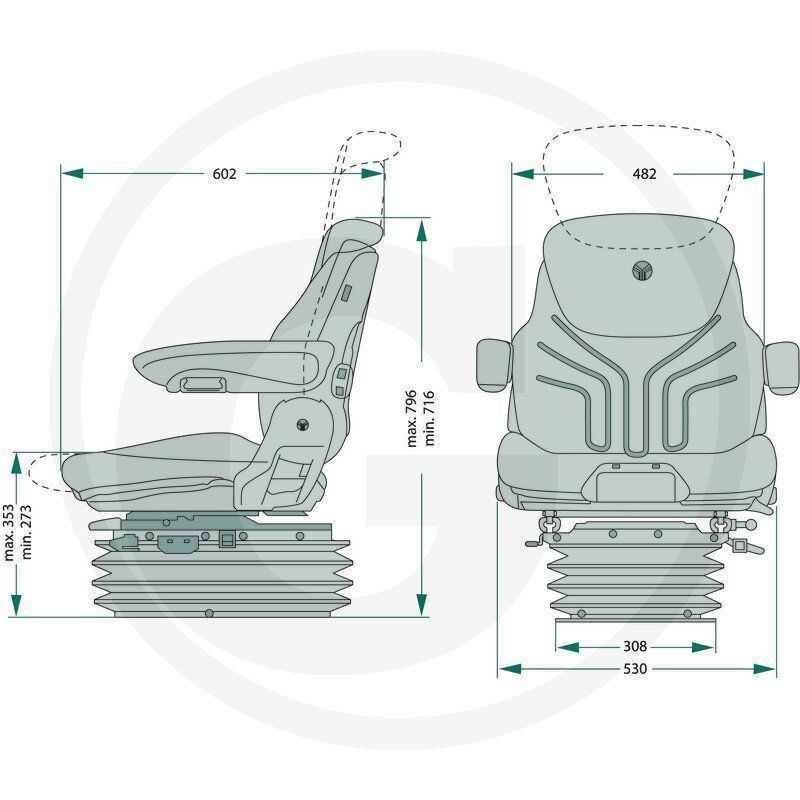 Trattori: GRAMMER Sitz Maximo Comfort Plus (MSG 95 – Nuovo e nell'imballaggio originale da Nussbaumen TG venduto da Fendt99 2