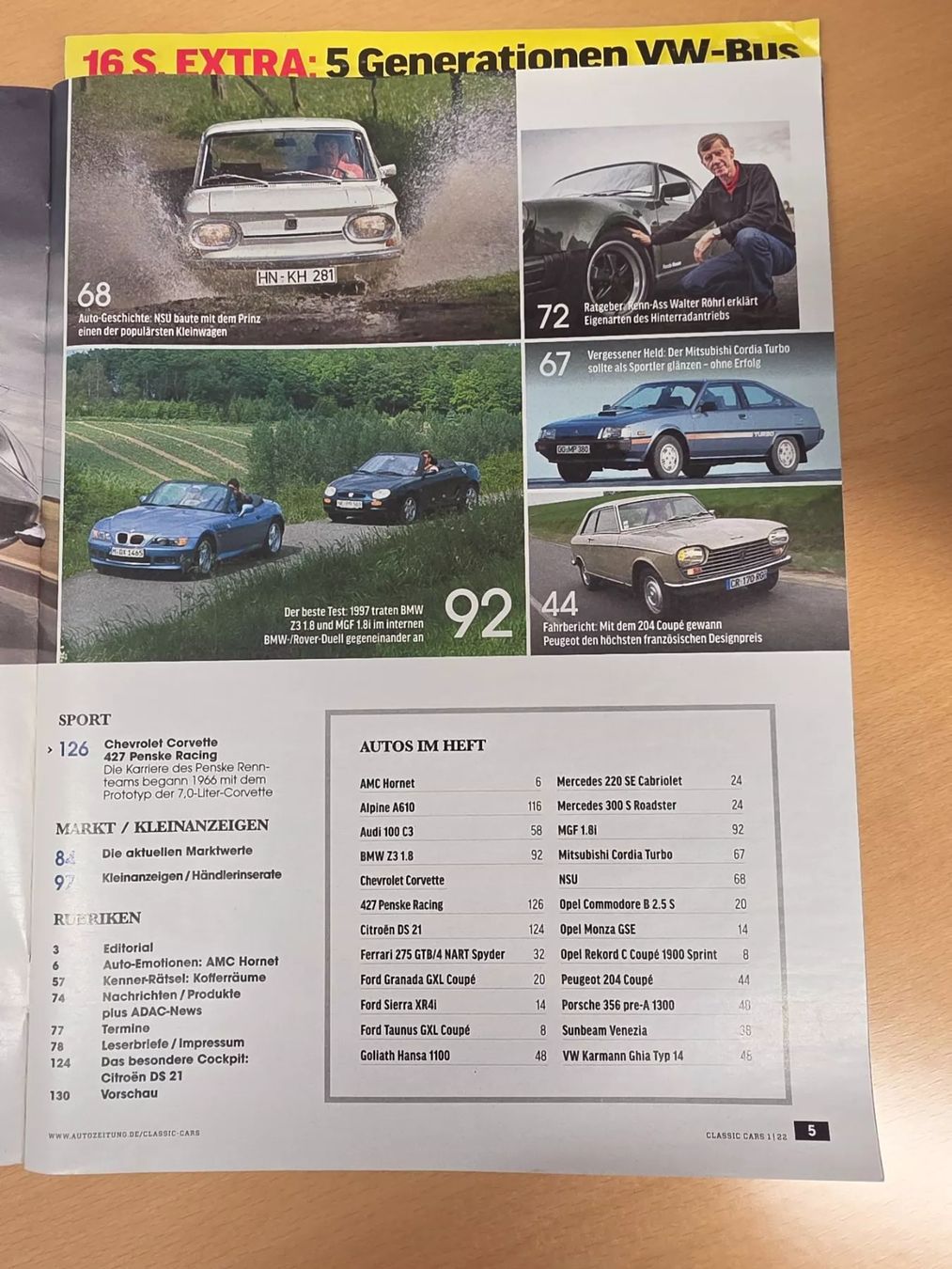 Riviste & Magazine: Classiccars – Usato da Auenstein venduto da Atomium 2