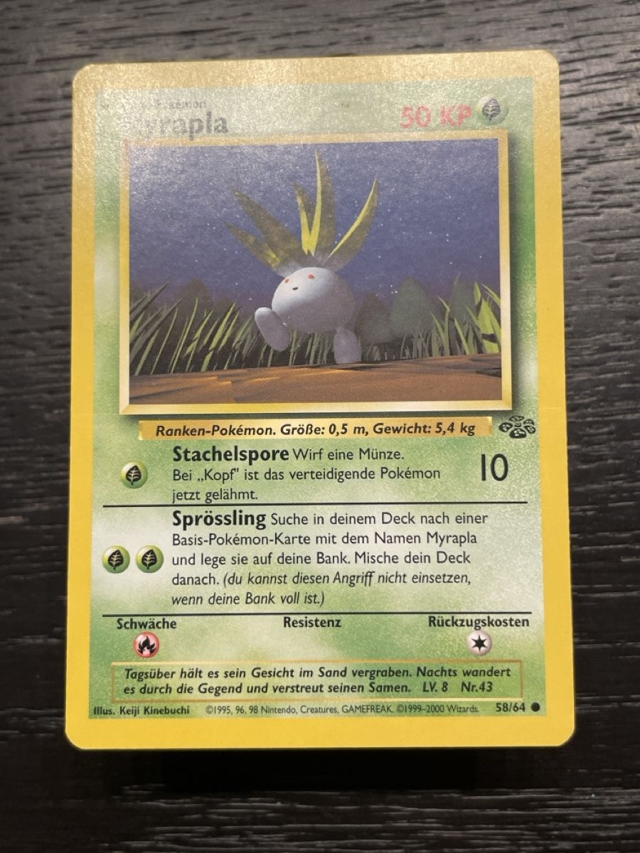 Pokémon Carte collezionabili: Pokemon 58/64 Myrapla DE jungle – Usato da Hugelshofen venduto da Suimosa