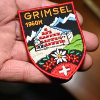 VINTAGE Badge GRIMSEL nos ST. GALLER STICKEREI