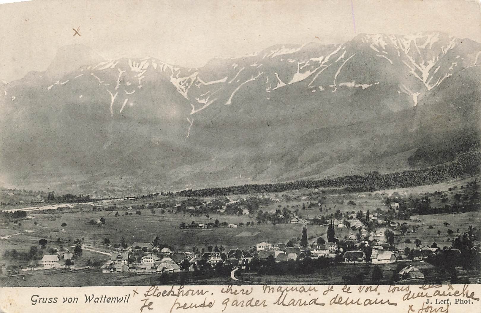 Cartoline postali: Wattenwil Stockhorn – Usato da Schwyz venduto da Seffi56